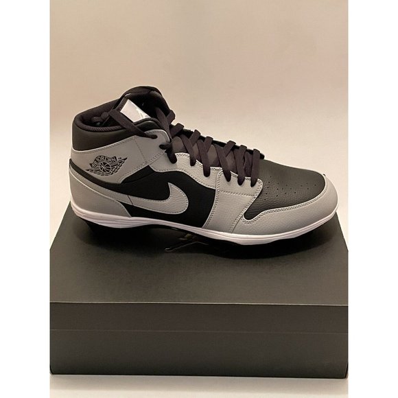 Nike Air Jordan 1 Mid TD Shadow 2.0 Football Cleats FJ6805-002 Men’s Size 14 US main image 6